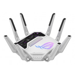 ASUS ROG Rapture GT-BE19000AI langaton reititin 10 Gigabit Ethernet Kolmikaista (2,4 GHz 5 GHz 6 GHz) Valkoinen