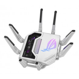 ASUS ROG Rapture GT-BE19000AI langaton reititin 10 Gigabit Ethernet Kolmikaista (2,4 GHz 5 GHz 6 GHz) Valkoinen