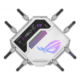 ASUS ROG Rapture GT-BE19000AI langaton reititin 10 Gigabit Ethernet Kolmikaista (2,4 GHz 5 GHz 6 GHz) Valkoinen