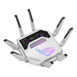 ASUS ROG Rapture GT-BE19000AI langaton reititin 10 Gigabit Ethernet Kolmikaista (2,4 GHz 5 GHz 6 GHz) Valkoinen