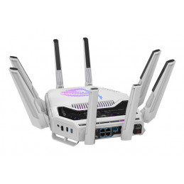 ASUS ROG Rapture GT-BE19000AI langaton reititin 10 Gigabit Ethernet Kolmikaista (2,4 GHz 5 GHz 6 GHz) Valkoinen