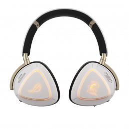 ASUS ROG Delta II-KJP Kuulokkeet Langallinen & langaton Pääpanta Pelaaminen Bluetooth Musta, Valkoinen