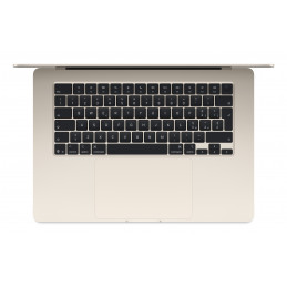 Apple MacBook Air Apple M M4 Kannettava tietokone 38,9 cm (15.3") 16 GB 512 GB SSD Wi-Fi 6E (802.11ax) macOS Sequoia Beige