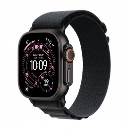Apple Watch Ultra 3 OLED 49 mm Digitaalinen 422 x 514 pikseliä Kosketusnäyttö 5G Musta Wi-Fi GPS (satelliitti)