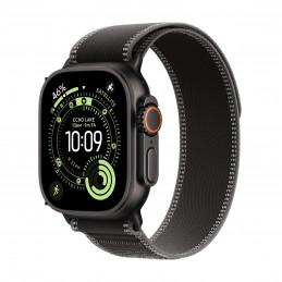 Apple Watch Ultra 3 OLED 49 mm Digitaalinen 422 x 514 pikseliä Kosketusnäyttö 5G Musta Wi-Fi GPS (satelliitti)