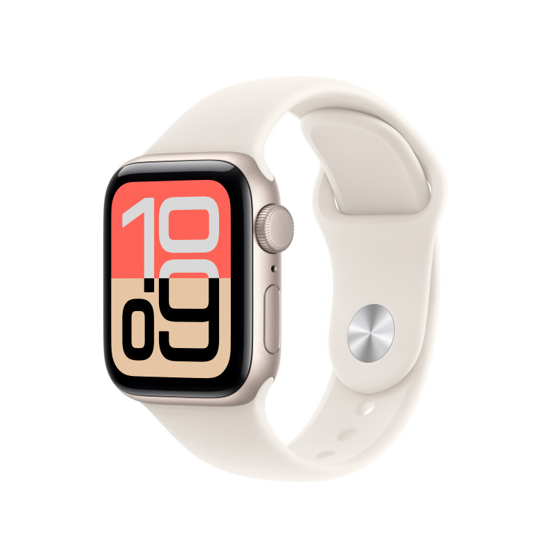 Apple Watch SE (3nd generation) OLED 40 mm Digitaalinen 324 x 394 pikseliä Kosketusnäyttö Beige Wi-Fi GPS (satelliitti)