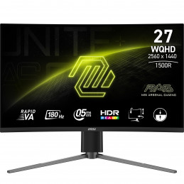 MSI MAG 27CQ6PF tietokoneen litteä näyttö 68,6 cm (27") 2560 x 1440 pikseliä Wide Quad HD LCD Musta
