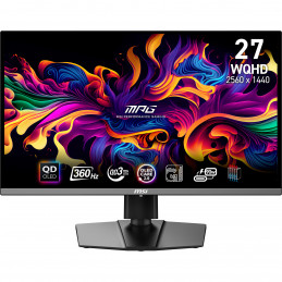 MSI MPG 271QRX QD-OLED tietokoneen litteä näyttö 67,3 cm (26.5") 2560 x 1440 pikseliä Wide Quad HD Musta