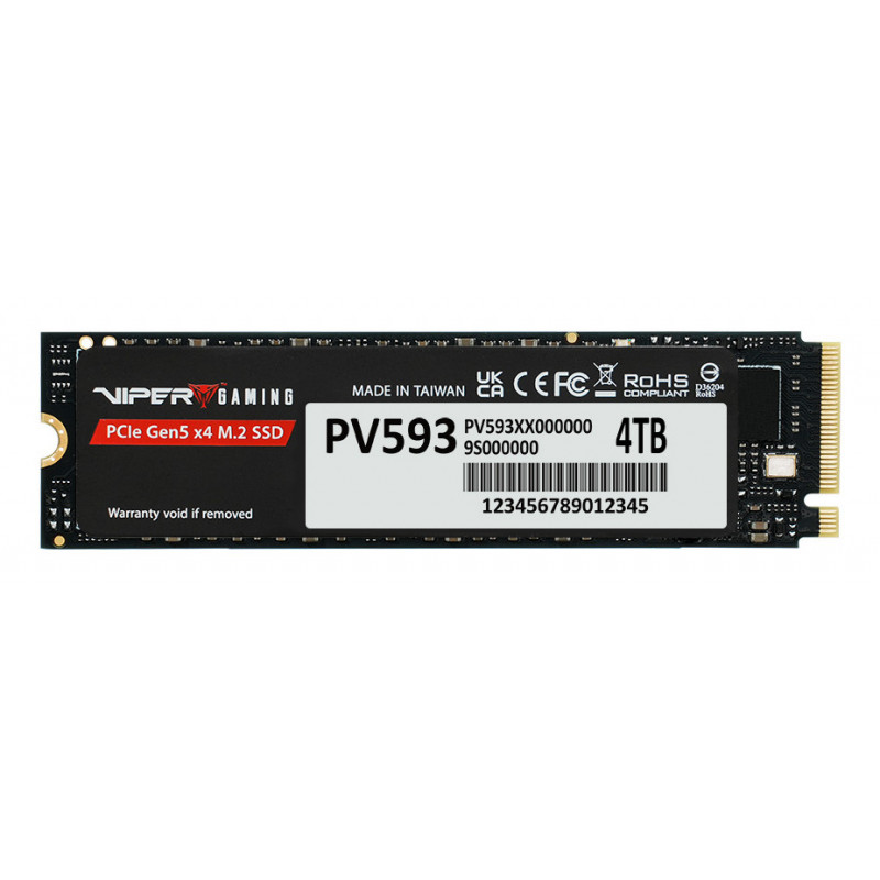 Patriot Memory PV593 4 TB M.2 PCI Express 5.0 NVMe 3D TLC NAND