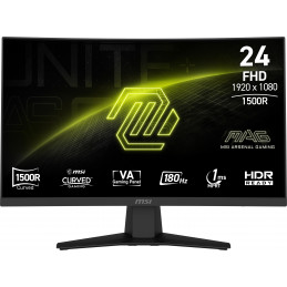 MSI MAG 244C tietokoneen litteä näyttö 59,9 cm (23.6") 1920 x 1080 pikseliä Full HD LCD Musta