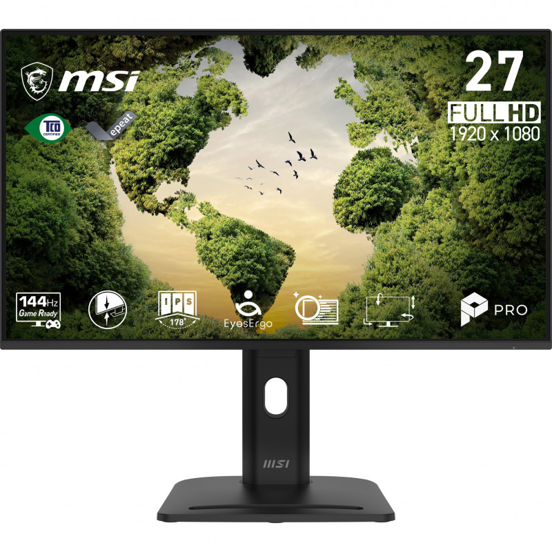 MSI Pro MP275PGN E14 tietokoneen litteä näyttö 68,6 cm (27") 1920 x 1080 pikseliä Full HD LCD Musta