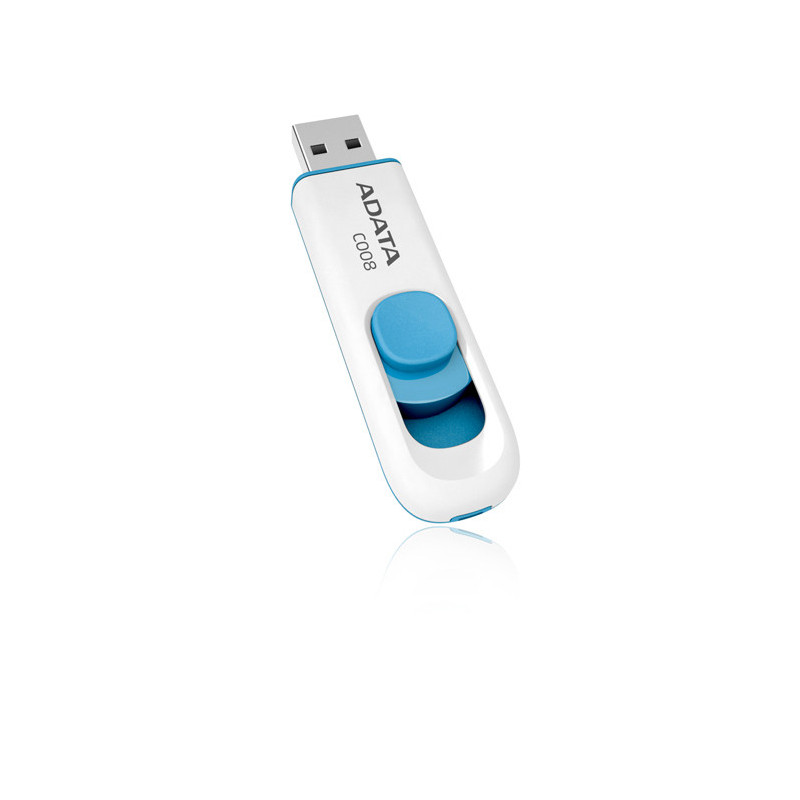 ADATA 32GB C008 USB-muisti USB A-tyyppi 2.0 Sininen, Valkoinen