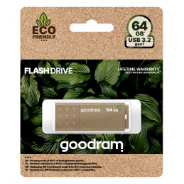 Goodram UME3 Eco Friendly USB-muisti 64 GB USB A-tyyppi 3.2 Gen 1 (3.1 Gen 1) Ruskea