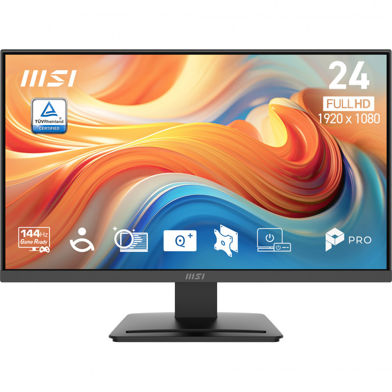 MSI Pro MP241 E14V tietokoneen litteä näyttö 60,5 cm (23.8") 1920 x 1080 pikseliä Full HD LCD Musta