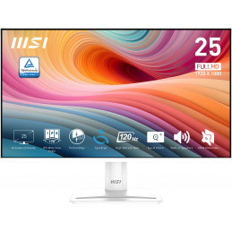 MSI Pro MP251W E2 tietokoneen litteä näyttö 62,2 cm (24.5") 1920 x 1080 pikseliä Full HD LED Valkoinen