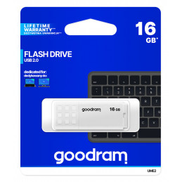 Goodram UME2 USB-muisti 16 GB USB A-tyyppi 2.0 Valkoinen