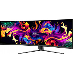 MSI MPG 491CQPX QD-OLED tietokoneen litteä näyttö 124,5 cm (49") 5120 x 1440 pikseliä Dual QHD Musta