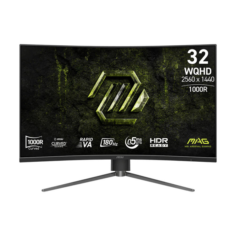 MSI MAG 325CQPF E18 tietokoneen litteä näyttö 80 cm (31.5") 2560 x 1440 pikseliä Wide Quad HD Musta