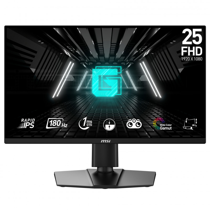 MSI G255PF E2 tietokoneen litteä näyttö 62,2 cm (24.5") 1920 x 1080 pikseliä Full HD LCD Musta