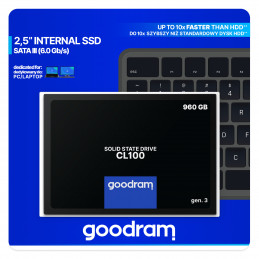 Goodram CL100 gen.3 960 GB 2.5" Serial ATA III 3D NAND