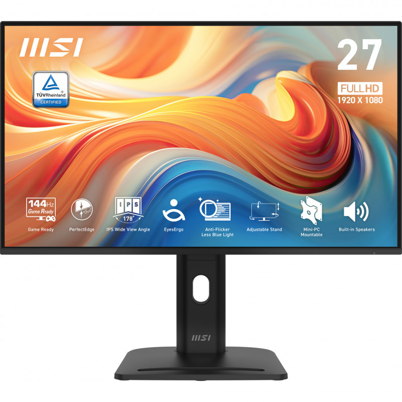 MSI PRO MP275PG E14 tietokoneen litteä näyttö 68,6 cm (27") 1920 x 1080 pikseliä Full HD LCD Musta