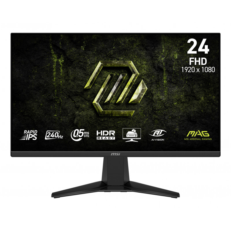 MSI MAG 245F X24 tietokoneen litteä näyttö 60,5 cm (23.8") 1920 x 1080 pikseliä Full HD LCD Musta