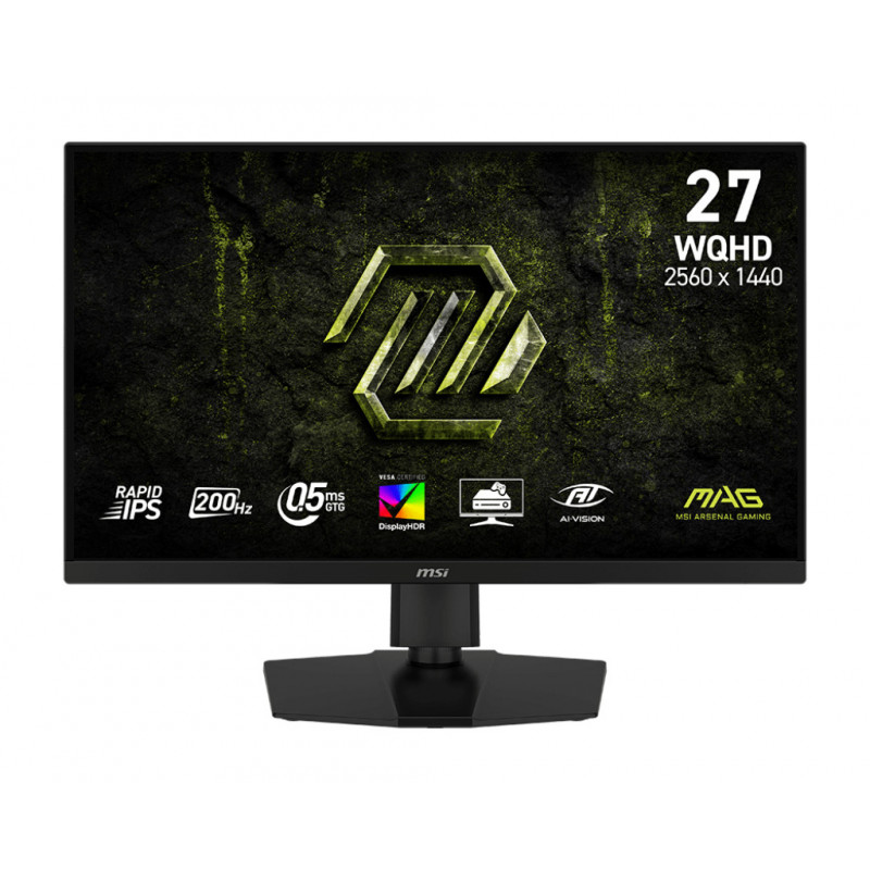 MSI MAG 274QPF E20 tietokoneen litteä näyttö 68,6 cm (27") 2560 x 1440 pikseliä Wide Quad HD LCD Musta