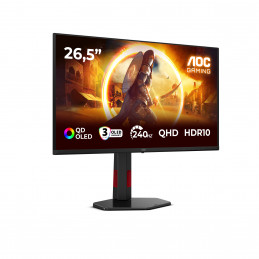 AOC G4 Q27G4ZDR tietokoneen litteä näyttö 67,3 cm (26.5") 2560 x 1440 pikseliä Quad HD QD-OLED Musta, Punainen