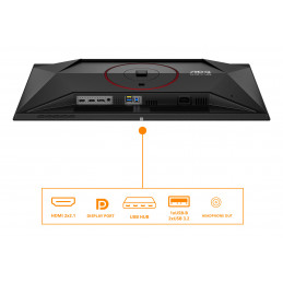 AOC G4 Q27G4ZDR tietokoneen litteä näyttö 67,3 cm (26.5") 2560 x 1440 pikseliä Quad HD QD-OLED Musta, Punainen