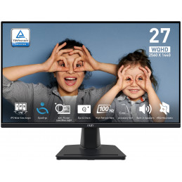 MSI Pro MP275Q tietokoneen litteä näyttö 68,6 cm (27") 2560 x 1440 pikseliä Wide Quad HD LED Musta