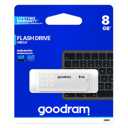 Goodram UME2 USB-muisti 8 GB USB A-tyyppi 2.0 Valkoinen