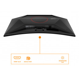 AOC G4 C32G42ZE tietokoneen litteä näyttö 80 cm (31.5") 1920 x 1080 pikseliä Full HD LED Musta, Punainen