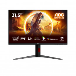 AOC G4 U32G4U tietokoneen litteä näyttö 80 cm (31.5") 3840 x 2160 pikseliä 4K Ultra HD Musta, Punainen