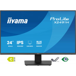 iiyama ProLite X2491H-B1 tietokoneen litteä näyttö 60,5 cm (23.8") 1920 x 1080 pikseliä Full HD LCD Musta