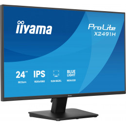 iiyama ProLite X2491H-B1 tietokoneen litteä näyttö 60,5 cm (23.8") 1920 x 1080 pikseliä Full HD LCD Musta
