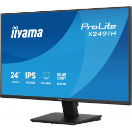 iiyama ProLite X2491H-B1 tietokoneen litteä näyttö 60,5 cm (23.8") 1920 x 1080 pikseliä Full HD LCD Musta
