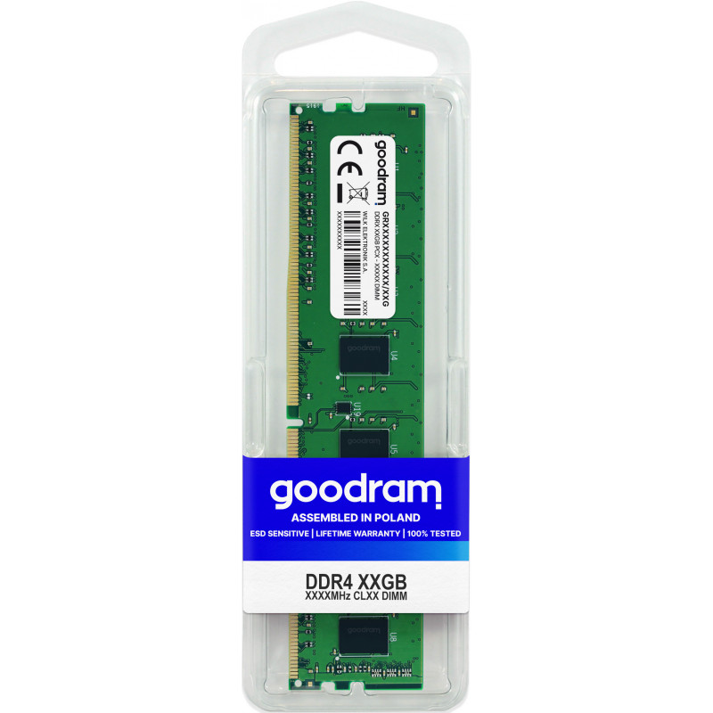 Goodram GR2666D464L19S 8G muistimoduuli 8 GB 1 x 8 GB DDR4 288-pin DIMM