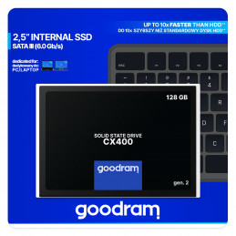 Goodram CX400 gen.2 128 GB 2.5" Serial ATA III 3D TLC NAND