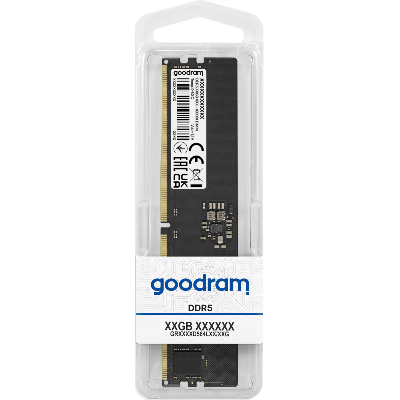 Goodram GR5600D564L46S 8G muistimoduuli 8 GB 1 x 8 GB DDR5 288-pin DIMM