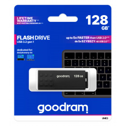Goodram UME3 USB-muisti 128 GB USB A-tyyppi 3.2 Gen 1 (3.1 Gen 1) Musta