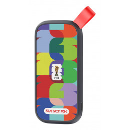 SanDisk SDSSDE30F-1T00-G25 ulkoinen SSD 1 TB USB Type-C 3.2 Gen 2 (3.1 Gen 2) Monivärinen