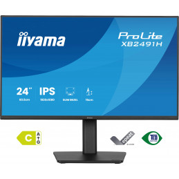 iiyama ProLite XB2491H-B1 tietokoneen litteä näyttö 60,5 cm (23.8") 1920 x 1080 pikseliä Full HD LCD Musta