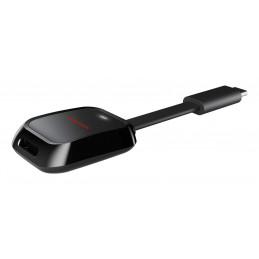 SanDisk QuickFlow kortinlukija USB 3.2 Gen 1 (3.1 Gen 1) Type-C Musta