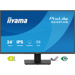 iiyama ProLite X2491HS-B1 tietokoneen litteä näyttö 60,5 cm (23.8") 1920 x 1080 pikseliä Full HD LCD Musta