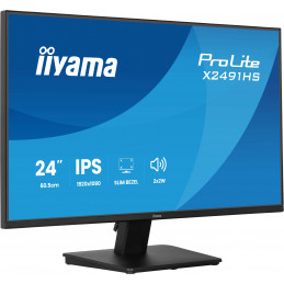 iiyama ProLite X2491HS-B1 tietokoneen litteä näyttö 60,5 cm (23.8") 1920 x 1080 pikseliä Full HD LCD Musta