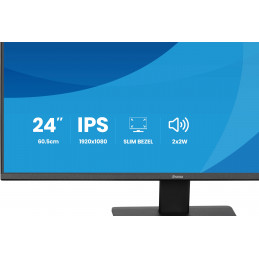 iiyama ProLite X2491HS-B1 tietokoneen litteä näyttö 60,5 cm (23.8") 1920 x 1080 pikseliä Full HD LCD Musta
