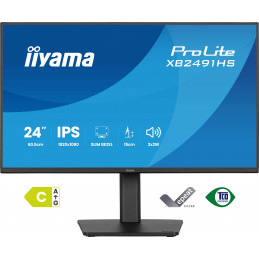 iiyama ProLite XB2491HS-B1 tietokoneen litteä näyttö 60,5 cm (23.8") 1920 x 1080 pikseliä Full HD LCD Musta