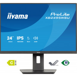 iiyama ProLite XB2495WSU-B1 tietokoneen litteä näyttö 61,2 cm (24.1") 1920 x 1200 pikseliä Full HD LCD Musta