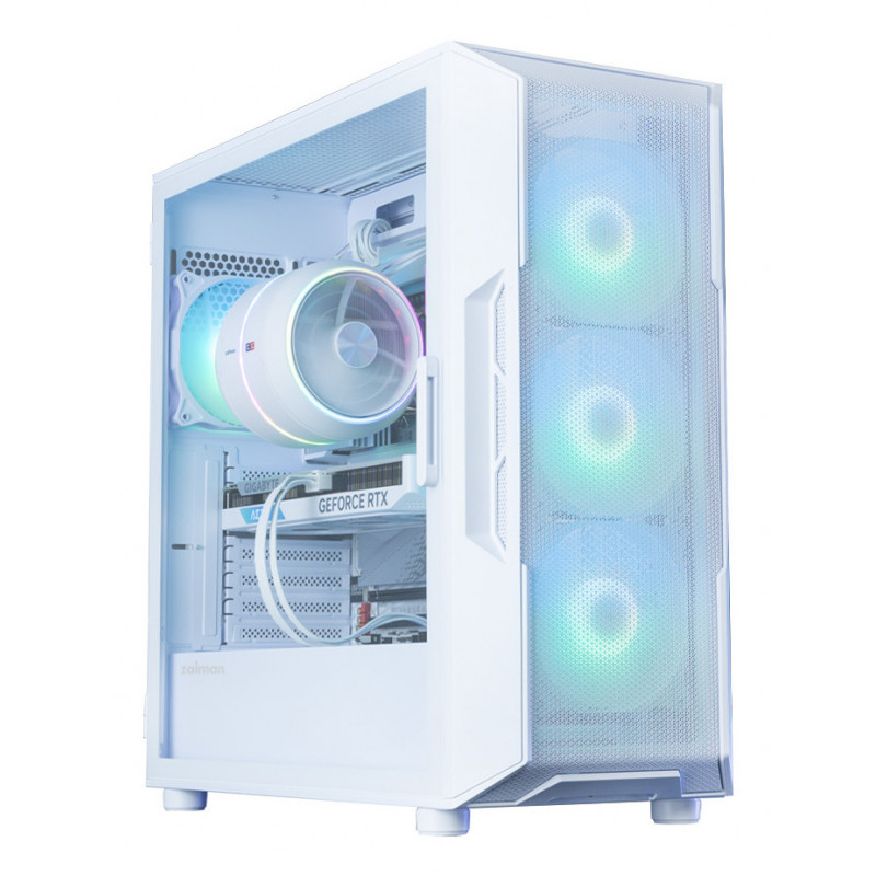 Zalman i3 NEO ARGB V2 WHITE Midi Tower Valkoinen