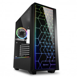 Sharkoon RGB LIT 100 Midi Tower Musta